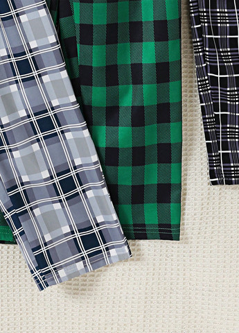 Комбинированные домашние демисезонные брюки прямые SHEIN