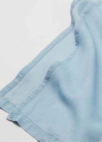 Голубая кэжуал однотонная юбка H&M
