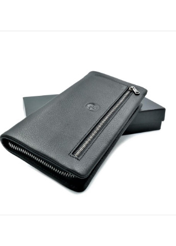 Чоловічий шкіряний клатч-гаманець 21,5 х 11,5 х 3,5 см Чорний wtro-1-162-99А Weatro (253696119)