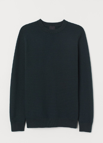 Темно-зеленый демисезонный свитер H&M
