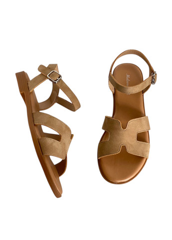 Песочные босоножки Melanda.M с ремешком