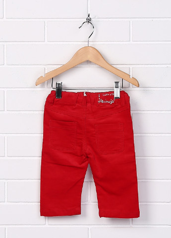 Красные кэжуал демисезонные прямые брюки Primigi