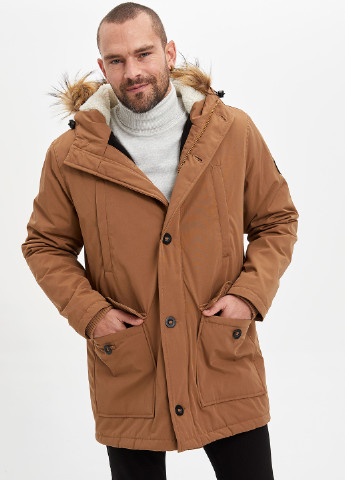 Світло-коричнева демісезонна куртка DeFacto