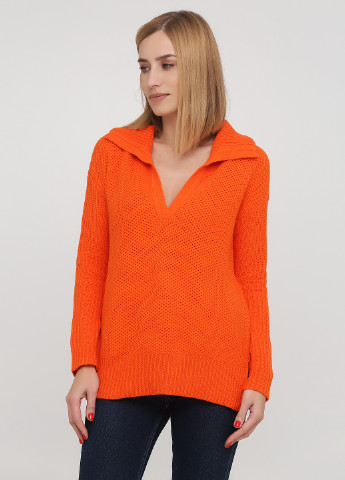 Оранжевый демисезонный свитер пуловер Ralph Lauren