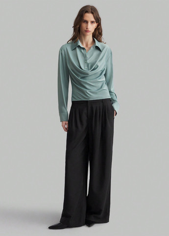 Мятная блуза SHEIN