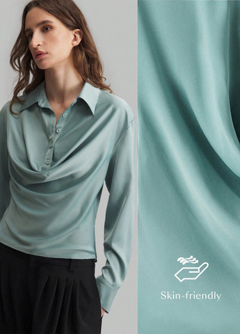 Мятная блуза SHEIN