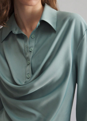 Мятная блуза SHEIN