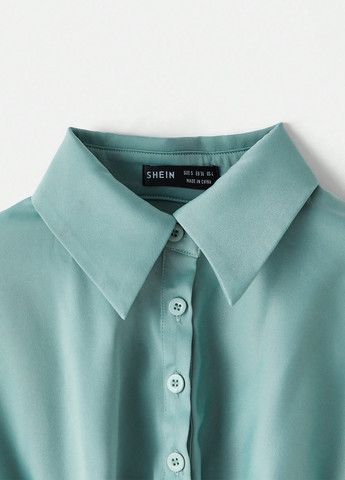 Мятная блуза SHEIN