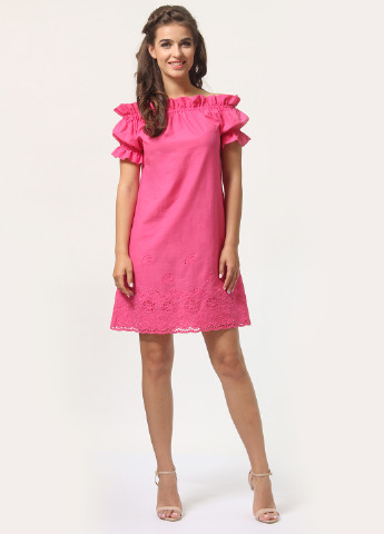 Розовое кэжуал платье а-силуэт Agata Webers