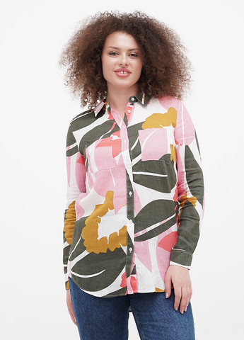 Цветная кэжуал рубашка с абстрактным узором Boden