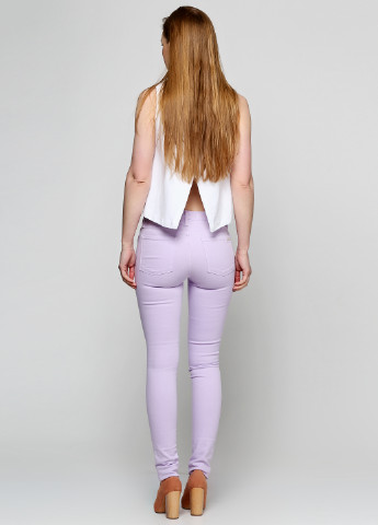 Лавандовые кэжуал демисезонные брюки Juicy Couture