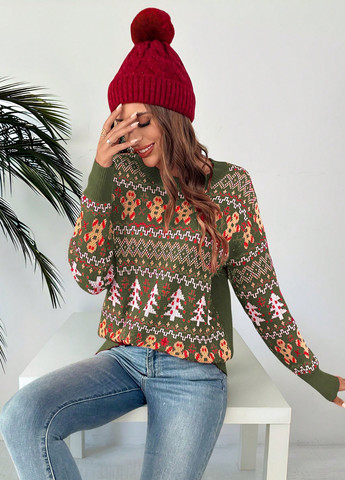 Зелений демісезонний джемпер джемпер SHEIN