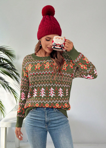 Зелений демісезонний джемпер джемпер SHEIN