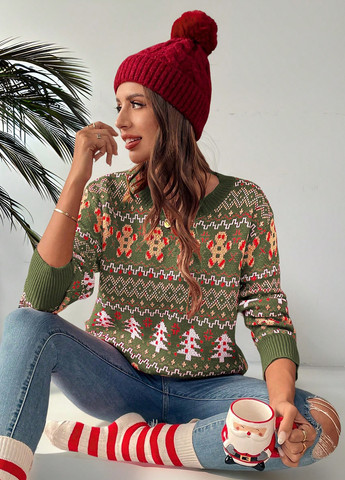 Зелений демісезонний джемпер джемпер SHEIN