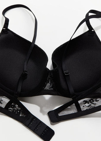 Чорний бюстгальтер H&M з кісточками поліамід