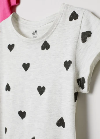 Комбинированная летняя футболка H&M