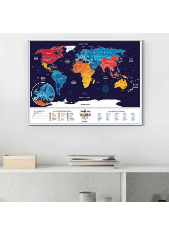 Скретч карта мира "Travel Map Holiday World" (рама) 1DEA.me (254288738)