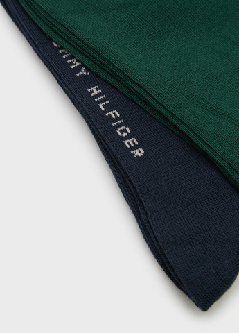 Зелені шкарпетки (2 шт.) Tommy Hilfiger однотонні (346673433)
