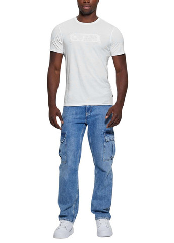 Белая футболка Guess