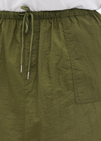 Оливковая (хаки) кэжуал однотонная юбка Boohoo