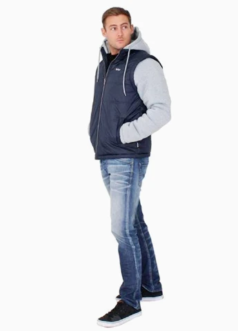 Темно-синяя демисезонная куртка Lee Cooper