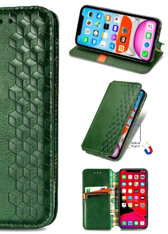 Шкіряний чохол книжка Cubic (PU) для Xiaomi Mi 10T / Mi 10T Pro Зелений (is_00000040672_1) Getman (237834847)