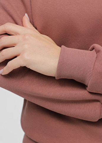 Коричневый свитшот Promin однотонный без декора (268477109)