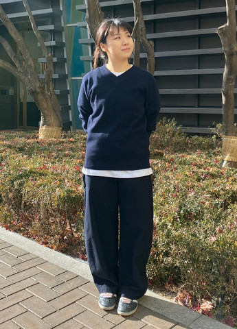 Синий демисезонный пуловер пуловер Uniqlo