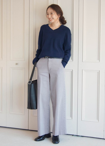 Синий демисезонный пуловер пуловер Uniqlo