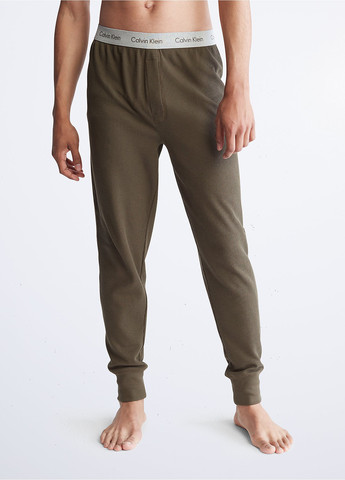 Светло-коричневые домашние демисезонные джоггеры брюки Calvin Klein
