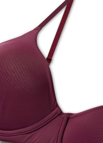 Бордовий бралетт бюстгальтер C&A з кісточками поліамід
