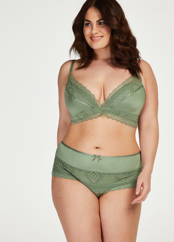 Хакі бралетт бюстгальтер Hunkemoller без кісточок поліамід