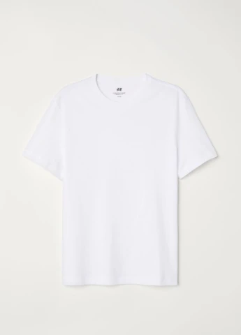Белая футболка regularfit H&M