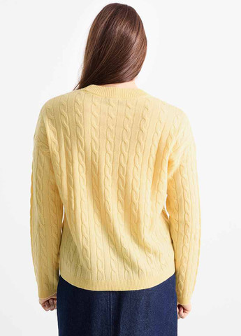 Жовтий демісезонний джемпер з кашеміру джемпер C&A