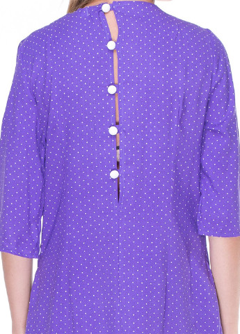 Фиолетовое кэжуал платье Millaka в горошек
