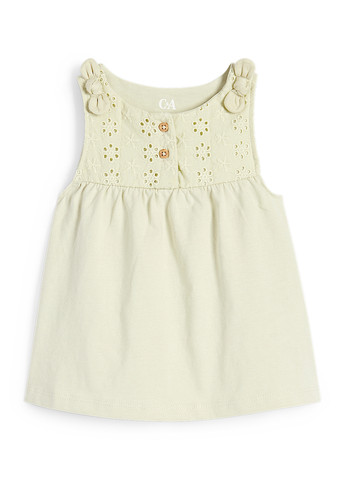 Светло-зеленый летний комплект (туника, шорты, повязка) C&A