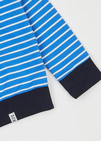 Синий свитшот ArDoMi полоска без декора (293004892)