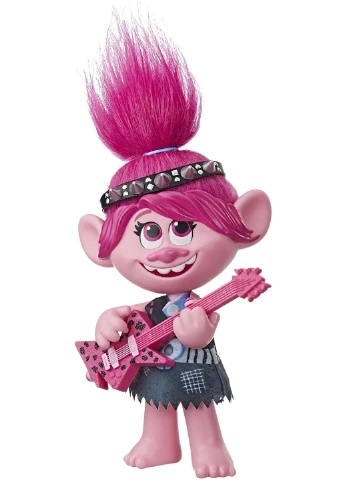 Лялька Розочка DreamWorks Trolls World Tour Pop-to-Rock Poppy Singing Doll Світовий тур (E94115E1) Hasbro (255665085)