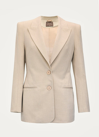 Бежевый женский жакет Gepur однотонный - всесезон