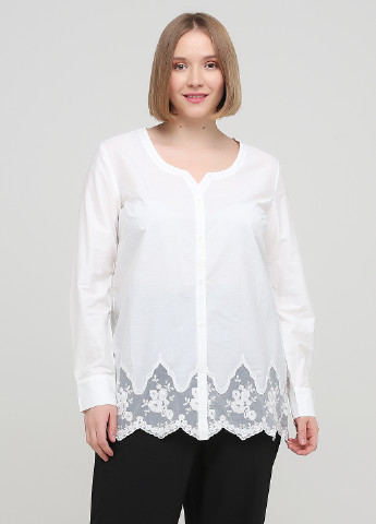 Белая демисезонная блуза Patrizia Dini
