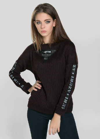 Темно-коричневий демісезонний пуловер джемпер Azuri
