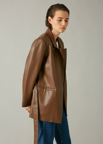 Темно-коричневая демисезонная куртка KOTON