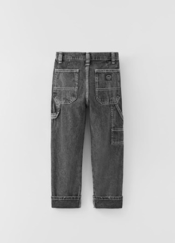 Черные демисезонные джинсы для мальчика 8350 152 см черный 60445 Zara