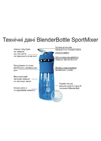 Спортивна пляшка-шейкер 820 мл Blender Bottle (231538332)