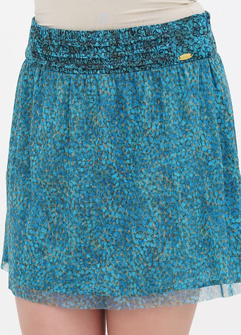 Синяя кэжуал с абстрактным узором юбка Liu Jo клешированная