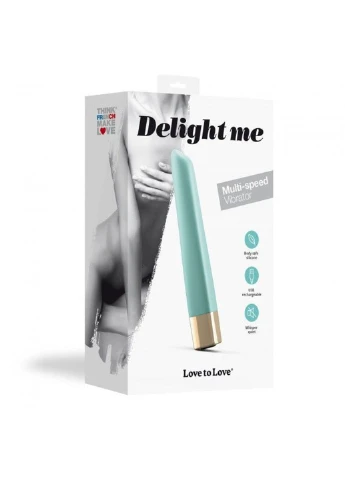 Мощный минивибратор Delight Me Menthe с мягким кончиком, 16 режимов работы Love To Love (254734286)