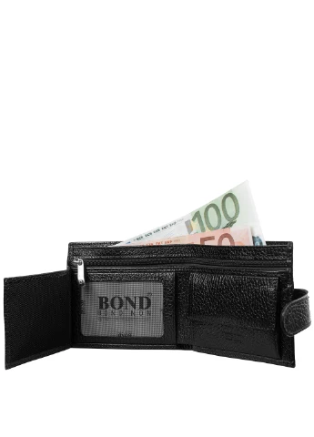 Чоловіче шкіряне портмоне 10х8,5х1 см Bond (195771646)