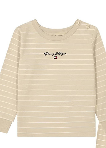 Бежевый демисезонный костюм (лонгслив, брюки) брючный Tommy Hilfiger