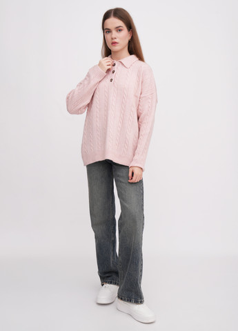 Светло-розовый демисезонный свитер EQUILIBRI