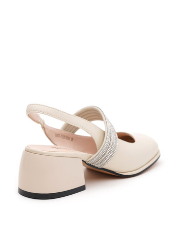 Blizzarini Туфлі слінгбекі молочний з натуральна шкіра, україна — демісезон (340268474)